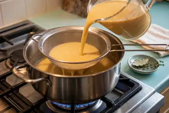 Fish out the bay leaf and thyme stems. Blend the soup in batches until completely smooth, a good 2 minutes per batch, or use an immersion blender and 