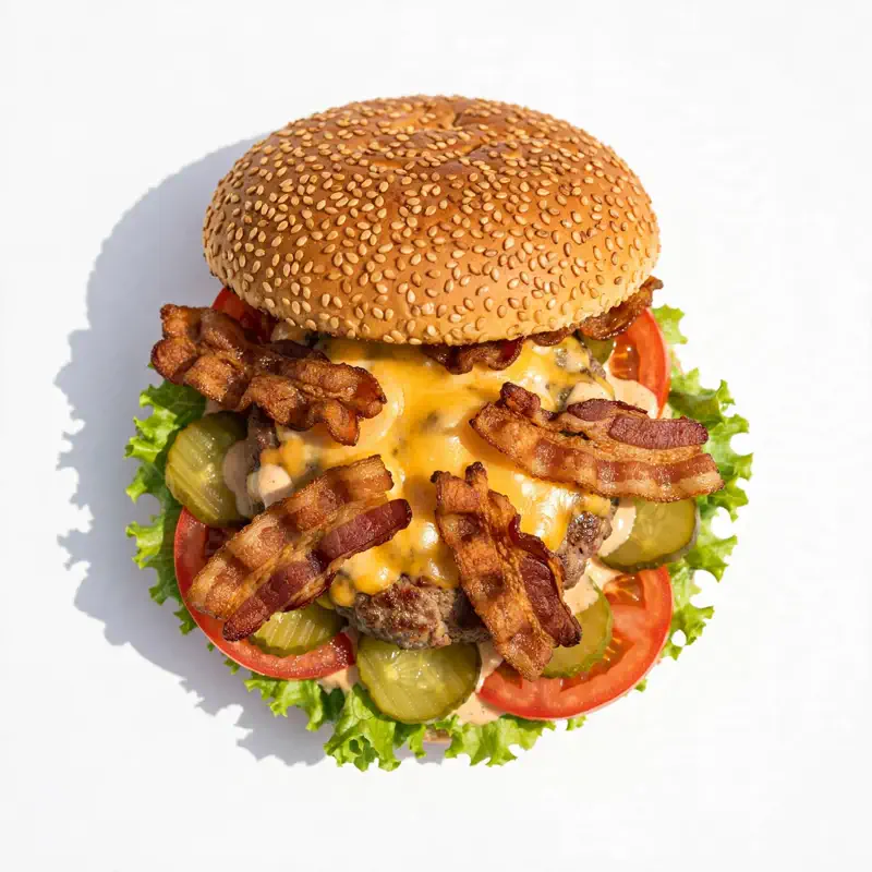 bacon cheeseburger