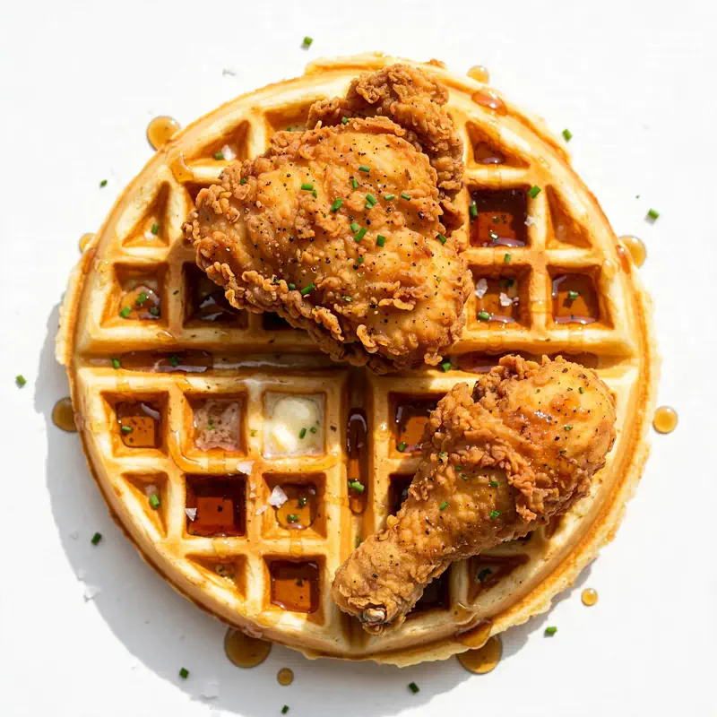 chicken and waffles
