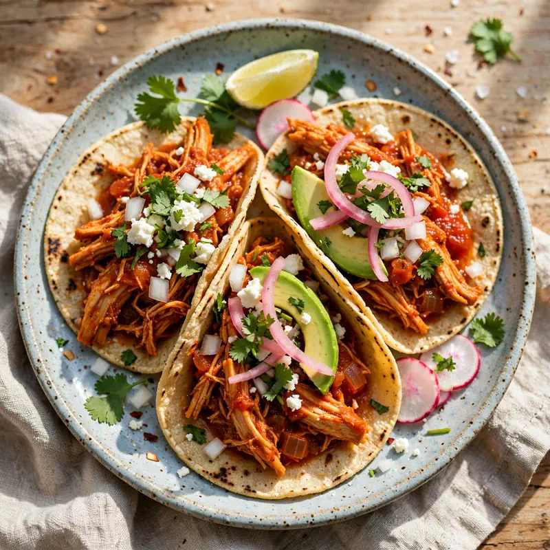 chicken tinga tacos