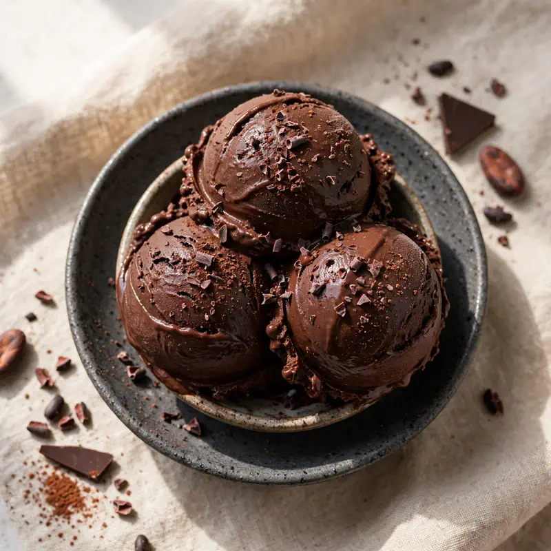 dark chocolate gelato