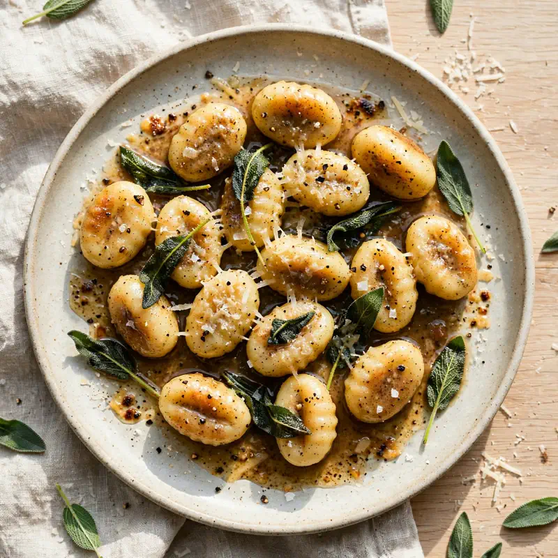 gnocchi with sage butter