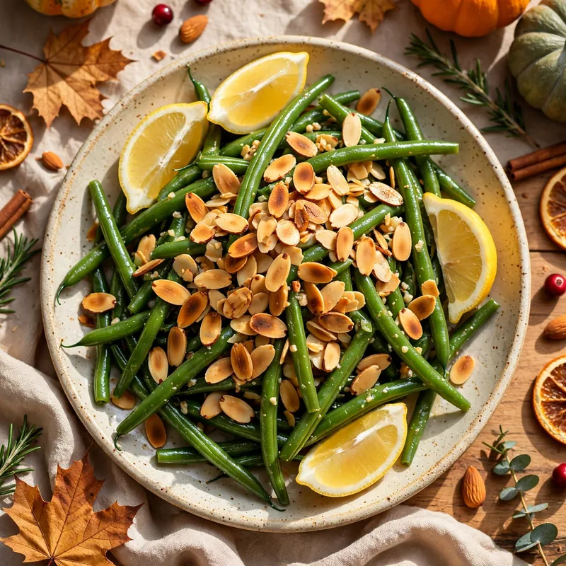 green beans almondine
