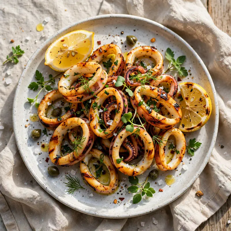 grilled calamari