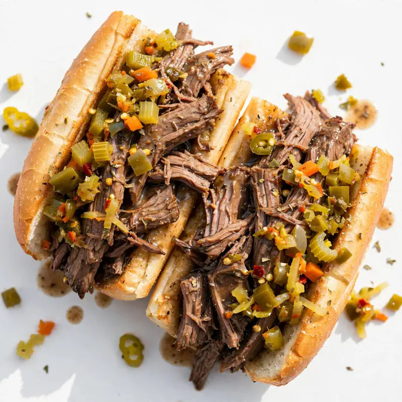 italian beef sandwich