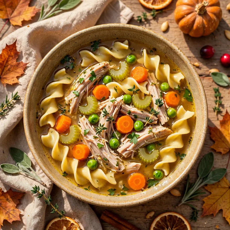leftover turkey soup