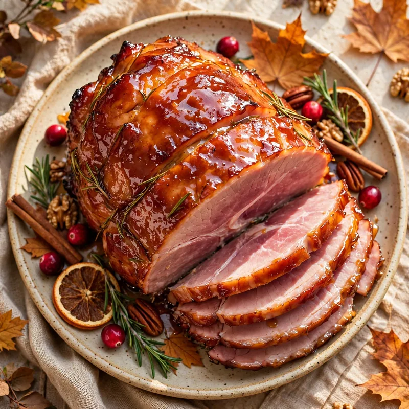 maple glazed ham