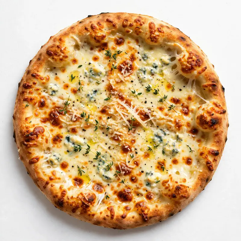 quattro formaggi pizza