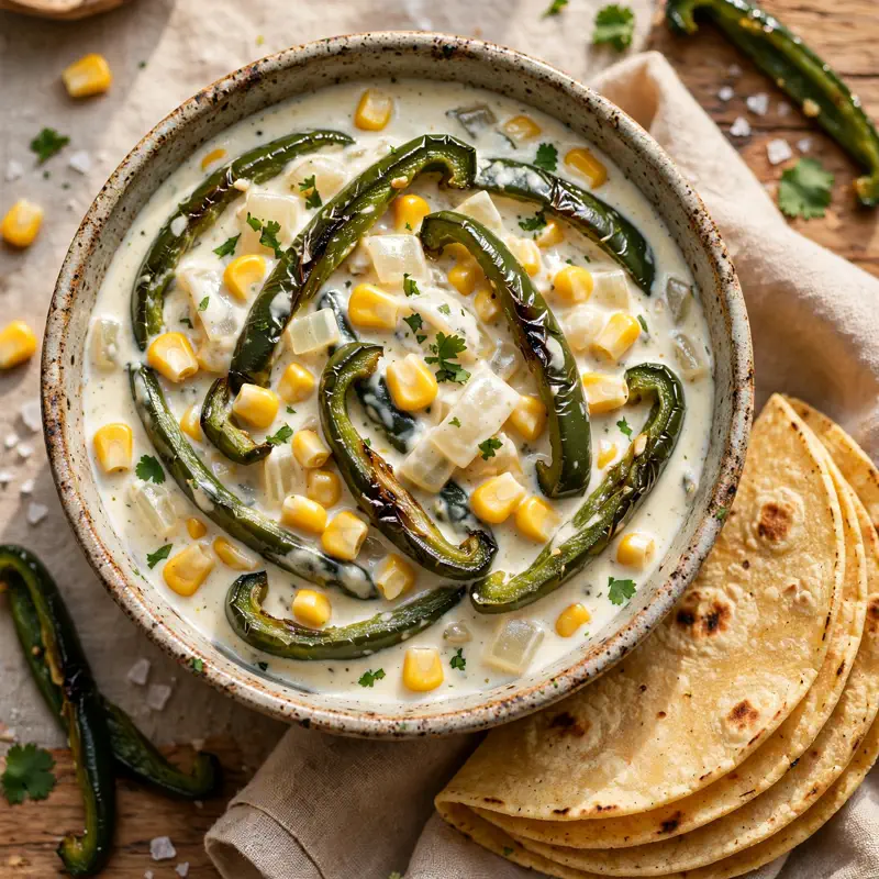 rajas con crema