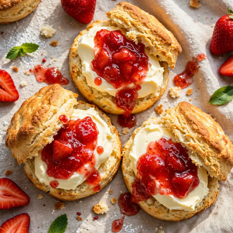 scones with clotted cream