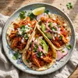 chicken tinga taco's
