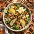 salade met peer en walnoot