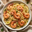 pasta scampi met garnalen