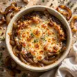 soupe à l'oignon gratinée