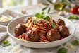 Espaguetis con albóndigas