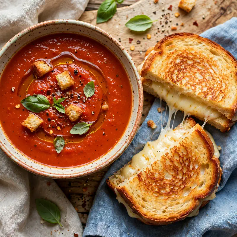 tomato soup with grilled cheese