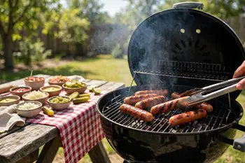 Cook the hot dogs: grill over medium heat, turning, for 6 to 8 minutes until blistered and snappy, or simmer gently in water for 5 minutes for the cla