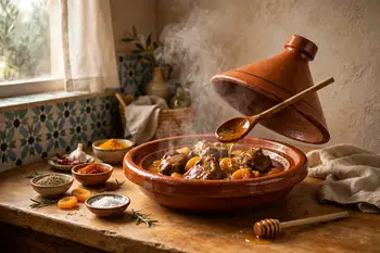 Lift the lid and stir in the apricots and honey. Cook, uncovered, 20 minutes, until the fruit is plump and the sauce is glossy and reduced.
