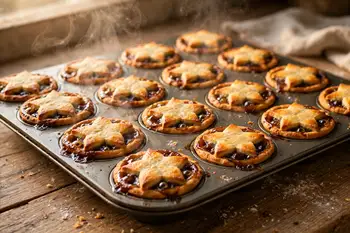 Bake for 18 to 20 minutes, until the pastry is golden and crisp and the filling bubbles at the edges. Cool in the tin for 10 minutes, then lift out ca