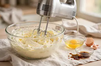 Beat the butter and sugar until pale and fluffy, about 3 minutes. Beat in the egg, the vanilla, and the almond extract if using, until smooth.