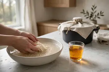 Rinse the rice until the water runs clear and soak in salted water for 30 minutes. Steep the saffron in 1/4 cup of hot water.