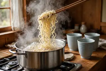 Cook the noodles in a separate large pot of boiling water until just springy, about 2 minutes for fresh noodles. Drain well.